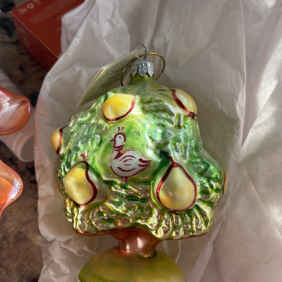 CHRISTOPHER RADKO A PARTRIDGE IN A PEAR TREE TWELVE DAYS OF CHRISTMAS ORNAMENT - Picture 2 of 5